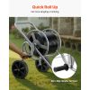 Water Hose Reel Cart, 200/300 ft High-Pressure Garden Hose Cart, Hoses Reel Carts with Two Wheels, Handle & Heavy-Duty Mesh Storage Basket