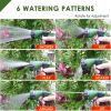 H2O WORKS Garden Hose Nozzle Heavy Duty Water Hose Nozzle with Adjustable Watering Patterns High Pressure Sprayer Nozzles;  Pefect for Car Washing and