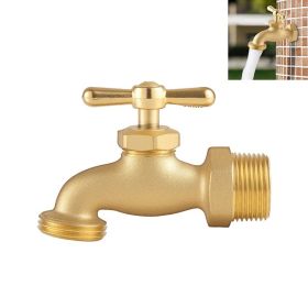 Garden Hose Connectors for Outdoor Water Faucet (Color: As pic show, Type: 3/4" MIP x 3/4" MHT)