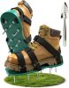 Lawn Aerator Shoes for Lawn, Soil Yard Aerator Tool with Hook & Loop Straps for Effectively Aerating