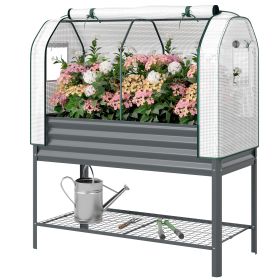 Raised Garden Bed with PE Greenhouse (title: default title)