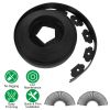32.8FT/60FT/100FT Options -- 1Pc No-dig Garden Edging Kit Plastic Garden Border with 30/54/90Pcs Stakes 2In Tall Border Edging for Garden Lawn Yard Fl
