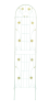 4 Pack Metal Garden Trellis 86.7" x 19.7" Rustproof Trellis for Climbing Plants Outdoor Flower Support Cream White