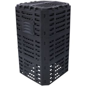 Garden Composter Bin Made from Recycled Plastic – 132 Gallons (500Liter) Large Compost Bin - Create Fertile Soil with Easy Assembly, Lightweight (Color: as Pic)