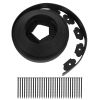 32.8FT/60FT/100FT Options -- 1Pc No-dig Garden Edging Kit Plastic Garden Border with 30/54/90Pcs Stakes 2In Tall Border Edging for Garden Lawn Yard Fl
