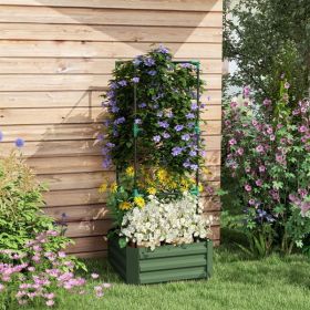 Garden Bed, Flower shelf,Wood Planter Box (Color: as picture)