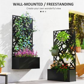 Garden Bed, Galvanized Planter, Garden Bed with Privacy Pan (Color: as picture)