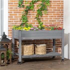 PieceRaised Garden Bed with (Color: as picture)