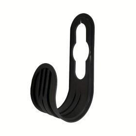 Garden Watering Pipe Hook Wall Mounted Neat Bracket (Color: Black, Type: Hook)