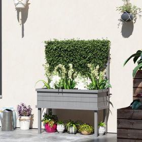 Wooden Planter, Flower shelf,Wood Planter Box (Color: as picture)