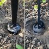 Auger Drill Bit 2x14.6inch Garden Plant Flower Bulb Auger Rapid Planter Bulb & Bedding Plant Auger for 3/8" Hex Drive Earth Drill Fence Post Umbrella