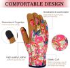 Leather Gardening Gloves for Women Thorn Proof Garden Gloves Touch Screen Working Gloves Gifts  Medium