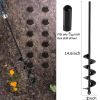 Auger Drill Bit 2x14.6inch Garden Plant Flower Bulb Auger Rapid Planter Bulb & Bedding Plant Auger for 3/8" Hex Drive Earth Drill Fence Post Umbrella