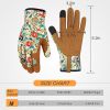 Leather Gardening Gloves for Women Thorn Proof Garden Gloves Touch Screen Working Gloves Gifts  Medium