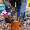 Leather Gardening Gloves for Women Thorn Proof Garden Gloves Touch Screen Working Gloves Gifts  Medium