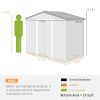 Outdoor Garden Storage Shed Tool House ( Amazon Shipping)(Prohibited by WalMart)(Not Supported non-defective remorse returns)