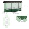 Galvanized Steel Planter Box with Crop Cage and Shade Cloth, Raised Garden Bed for Flowers, Vegs and Herbs