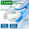 25FT/50FT 5/8" Non-Expanding Flexible Garden Hose Heavy Duty PVC Water Hose Leak-Resistant Kink-Free All-weather Burst 500PSI GPCT5415