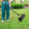 18/21 Inch Manual Lawn Aerator with Detachable Handle