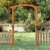 7/7.5 Feet Garden Arch Wooden Arbor Outdoor Wood Trellis for Climbing Plants