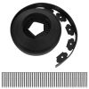32.8FT/60FT/100FT Options -- 1Pc No-dig Garden Edging Kit Plastic Garden Border with 30/54/90Pcs Stakes 2In Tall Border Edging for Garden Lawn Yard Fl