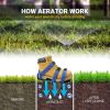 Lawn Aerator Shoes for Lawn, Soil Yard Aerator Tool with Hook & Loop Straps for Effectively Aerating